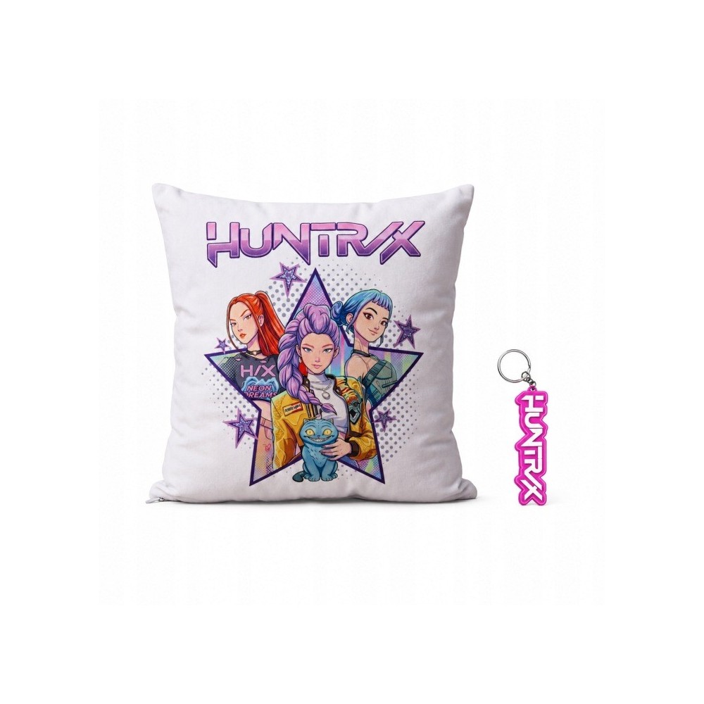 Poduszka Huntrix KPOP Demon Hunter + BRELOK GRATIS