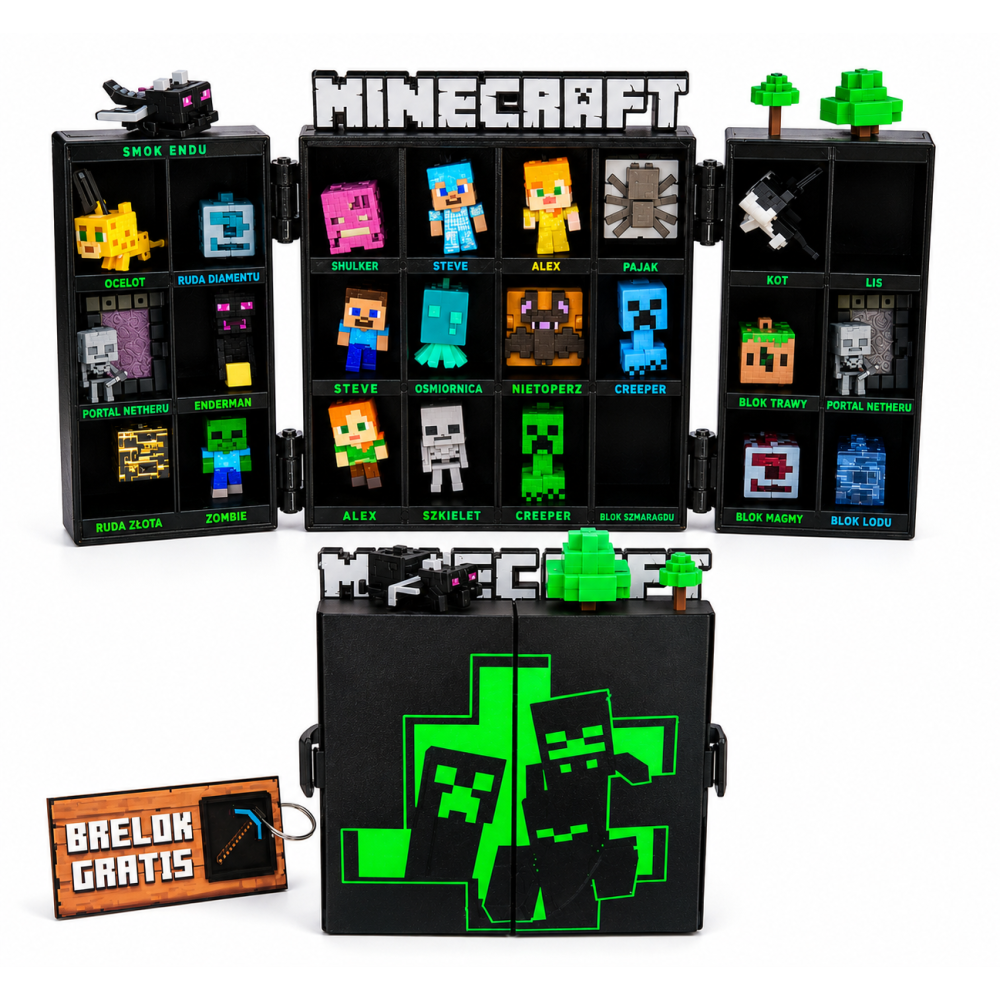 Ekspozytor na figurki Minecraft Kinder Joy