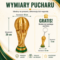 PUCHAR MISTRZOSTW ŚWIATA ZŁOTY 26cm